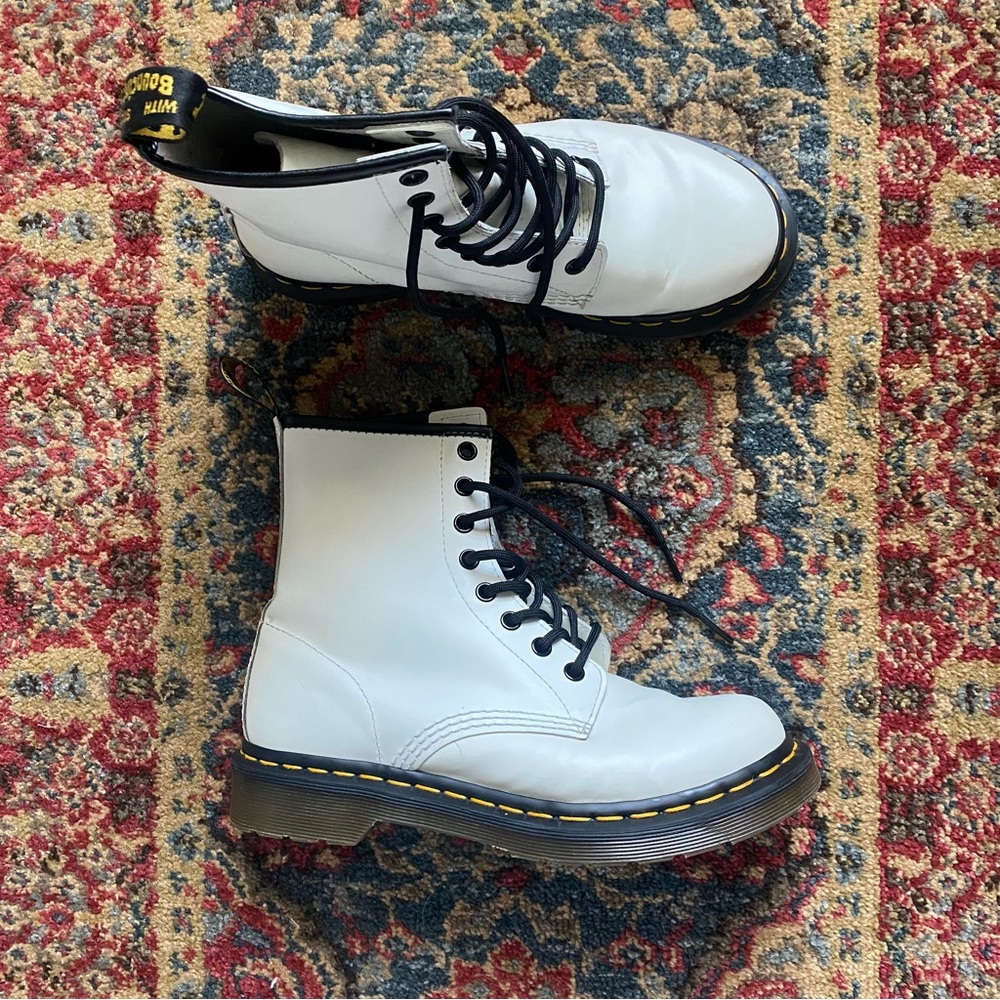 white doc martens size 7